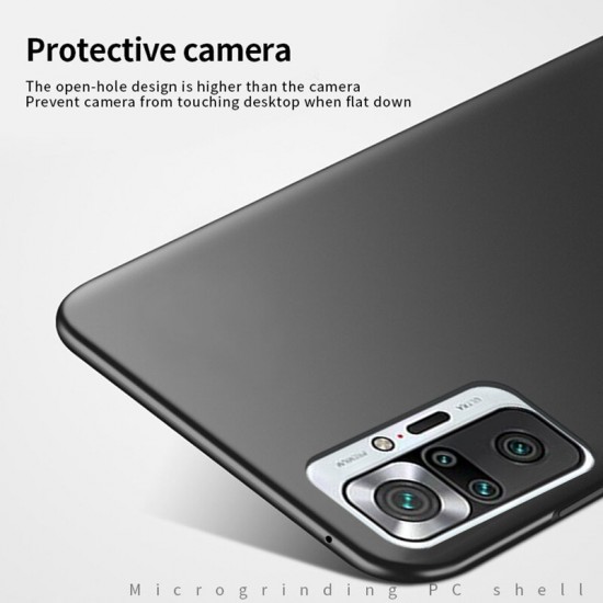 For Xiaomi Redmi Note 10 Pro/ Redmi Note 10 Pro Max Case Silky Smooth Anti-Fingerprint Shockproof Hard PC Protective Case Back Cover Non-Original