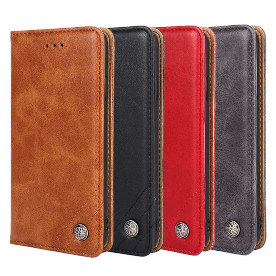 For Xiaomi Redmi Note 10/ Redmi Note 10S Case Retro Flip with Multi-Card Slot PU Leather Shockproof Full Body Protective Case Non-Original