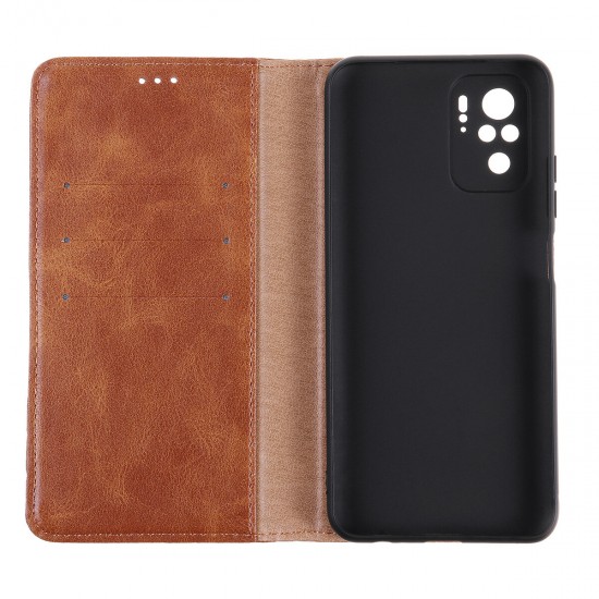 For Xiaomi Redmi Note 10/ Redmi Note 10S Case Retro Flip with Multi-Card Slot PU Leather Shockproof Full Body Protective Case Non-Original