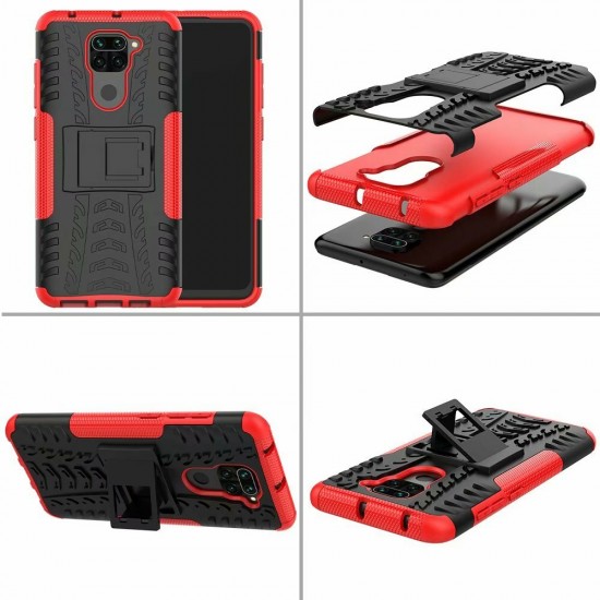 For Xiaomi Redmi Note 9 / Redmi 10X 4G Case Shockproof Non-slip with Bracket Stand Protective Case Non-original