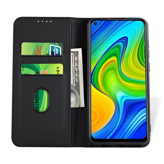 For Xiaomi Redmi Note 9 / Redmi 10X 4G Case Business Flip Magnetic with Multi-Card Slots Wallet Shockproof PU Leather Protective Case Non-Original