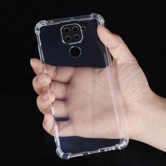 For Xiaomi Redmi Note 9 Case Air Bag Shockproof Lens Protect Transparent Non-yellow Soft TPU Protective Case Non-original