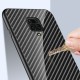 For Xiaomi Redmi Note 9S / Redmi Note 9 Pro Case Carbon Fiber Pattern Gradient Color Tempered Glass Shockproof Scratch Resistant Protective Case Non-original