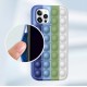 For iPhone 12 / Pro / Pro Max Case Fidget Relieve Stress Silicone Phone Shell Protective Cover Push It Bubble Antistress Toys Adult Children Sensory Toy