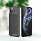 For iPhone 12/ 12 Pro 6.1inch Case Luxury Carbon Fiber Pattern with Lens Protector Shockproof Silicone Protective Case