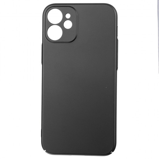 For iPhone 12 Case Silky Smooth Micro-Matte Anti-Fingerprint Ultra-Thin with Lens Protector PC Protective Case