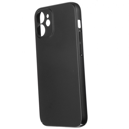 For iPhone 12 Case Silky Smooth Micro-Matte Anti-Fingerprint Ultra-Thin with Lens Protector PC Protective Case