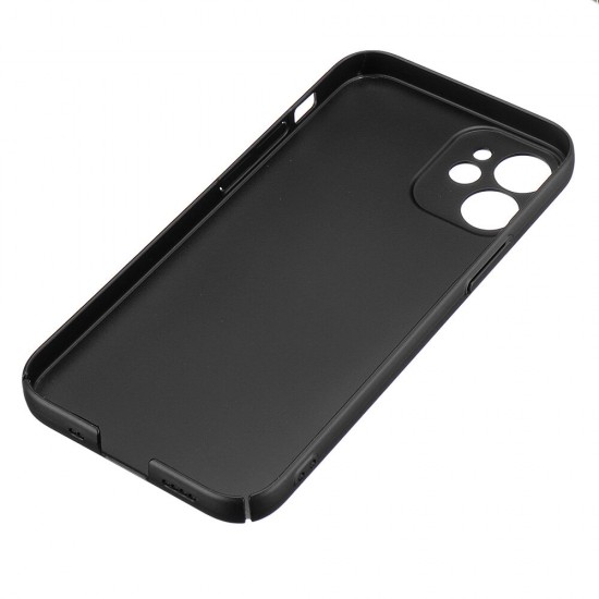 For iPhone 12 Case Silky Smooth Micro-Matte Anti-Fingerprint Ultra-Thin with Lens Protector PC Protective Case