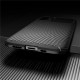 For iPhone 12 Mini 5.4inch Case Luxury Carbon Fiber Pattern with Lens Protector Shockproof Silicone Protective Case