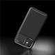 For iPhone 12 Mini 5.4inch Case Luxury Carbon Fiber Pattern with Lens Protector Shockproof Silicone Protective Case