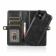 For iPhone 12 Mini Case 2-IN-1 Detachable Magnetic Flip with Multi-Card Slot Wallet PU Leather Protective Case