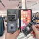 For iPhone 12 Mini Case 2-IN-1 Detachable Magnetic Flip with Multi-Card Slot Wallet PU Leather Protective Case