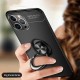 For iPhone 12 Pro / 12 Case 360° Rotating Magnetic Ring Holder Soft Silicone Shockproof Protective Case Back Cover