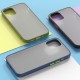 For iPhone 12 Pro / 12 Case Shockproof Anti-Fingerprint Matte Translucent Hard PC & Soft TPU Edge Protective Case