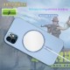 For iPhone 12 Pro / 12 Case Support Magsafe with Ring Holder Smooth Shockproof Soft Liquid Silicone Rubber Protective Case