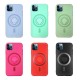 For iPhone 12 Pro / 12 Case Support Magsafe with Ring Holder Smooth Shockproof Soft Liquid Silicone Rubber Protective Case