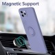 For iPhone 12 Pro 6.1 inch Case with Lens Protector Ring Holder Dirtproof Anti-Fingerprint Shockproof Liquid Silicone Protective Case