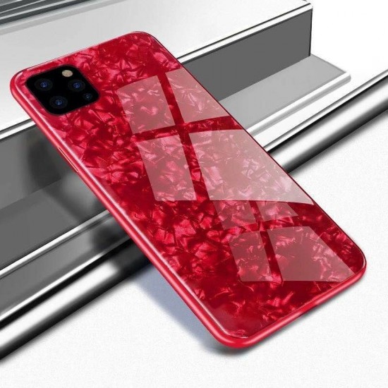 For iPhone 12 Pro Max 6.7 inch Case Luxury TPU + Glass Shockproof Shell Protective Case Cover