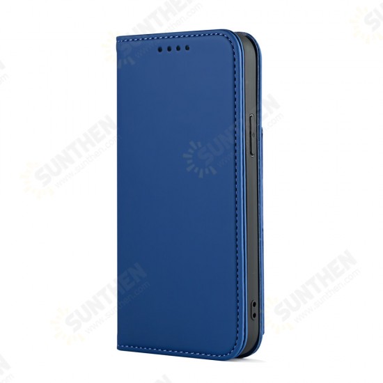 For iPhone 12 Pro Max Case Business Flip Magnetic with Multi-Card Slots Wallet Shockproof PU Leather Protective Case