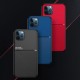 For iPhone 12 Pro Max Case Magnetic Leather Texture Non-Slip TPU Shockproof Protective Case Back Cover