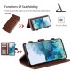 For iPhone 12 Pro Max/ for iP11 Flip Case Magnetic with Large Capacity Multi-Card Slot Stand Detachable Full Body PU Leather Protective Case Cover Wallet