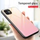 For iPhone 12/ for iPhone 12 Pro 6.1 inch Case Gradient Color Tempered Glass Shockproof Scratch Resistant Protective Case