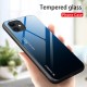 For iPhone 12/ for iPhone 12 Pro 6.1 inch Case Gradient Color Tempered Glass Shockproof Scratch Resistant Protective Case