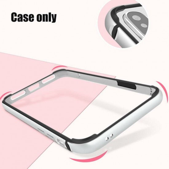 For iPhone 12/iPhone 12 Pro 6.1inch Case Aluminum Frame Metal Bumper Hard Shockproof Protective Case Cover