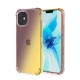 For iPhone12 Pro Max 6.7inch Case Gradient Color with Four-Corner Airbags Shockproof Translucent Soft TPU Protective Case