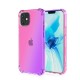 For iPhone12 Pro Max 6.7inch Case Gradient Color with Four-Corner Airbags Shockproof Translucent Soft TPU Protective Case