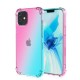 For iPhone12 Pro Max 6.7inch Case Gradient Color with Four-Corner Airbags Shockproof Translucent Soft TPU Protective Case