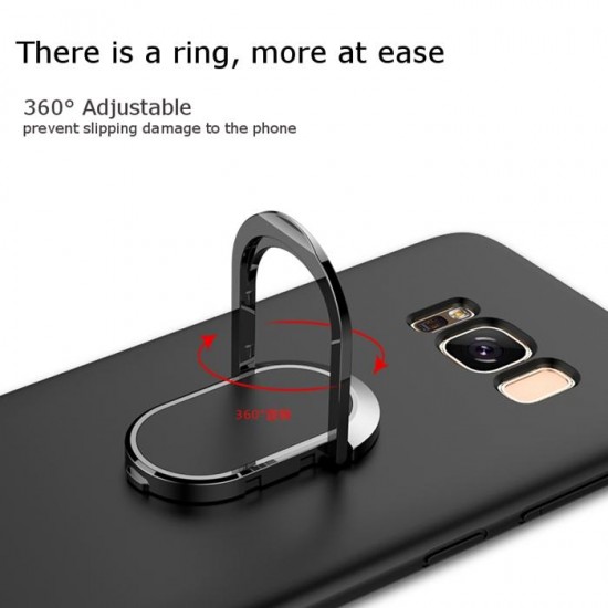 360° Adjustable Metal Ring Kickstand Magnetic Soft TPU Case for Samsung Galaxy S8