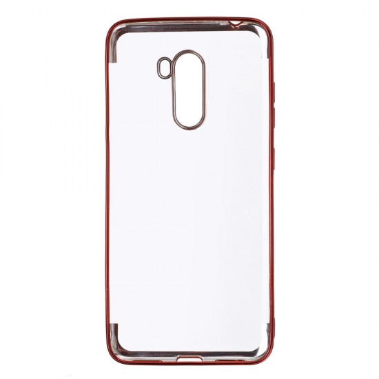 Color Plating Transparent Soft TPU Back Cover Protective Case for Xiaomi Pocophone F1 Non-original