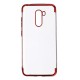 Color Plating Transparent Soft TPU Back Cover Protective Case for Xiaomi Pocophone F1 Non-original