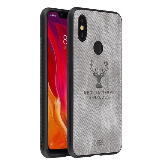 Deer Shockproof Cloth + Soft TPU Back Cover Protective Case for Xiaomi Mi A2 Mi 6X Mi6X