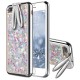 Rabbit Ears Bracket Glitter Quicksand Dynamic Liquid Plating TPU Case for iPhone 7Plus 5.5inch