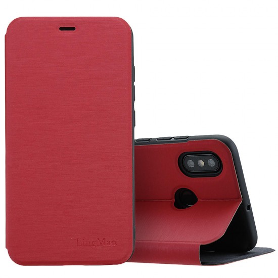 Shockproof Flip PU Leather Full Body Protective Case with Card Slot for Xiaomi Mi8 Mi 8