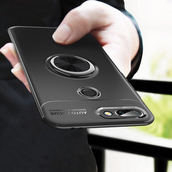 Shockproof Thin Back Cover Protective Case with Finger Ring Holder for Xiaomi Mi8 Lite Non-original