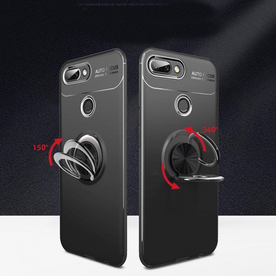 Shockproof Thin Back Cover Protective Case with Finger Ring Holder for Xiaomi Mi8 Lite Non-original