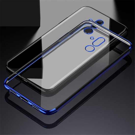 Transparent Plating Shockproof Back Cover Protective Case for Huawei Mate 20 Lite