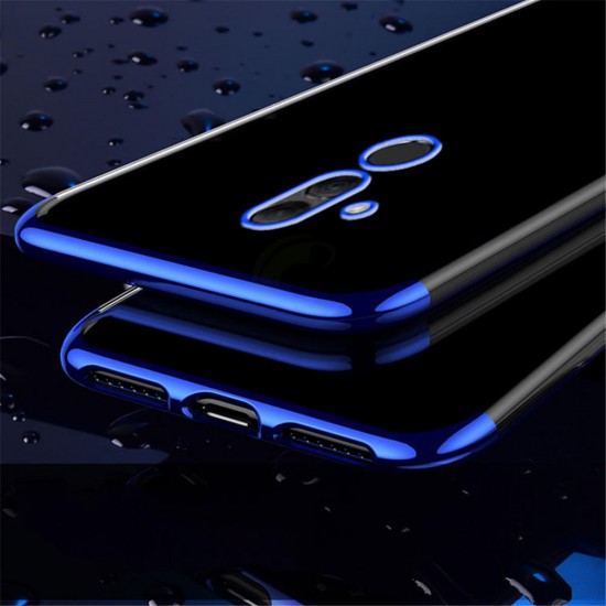 Transparent Plating Shockproof Back Cover Protective Case for Huawei Mate 20 Lite