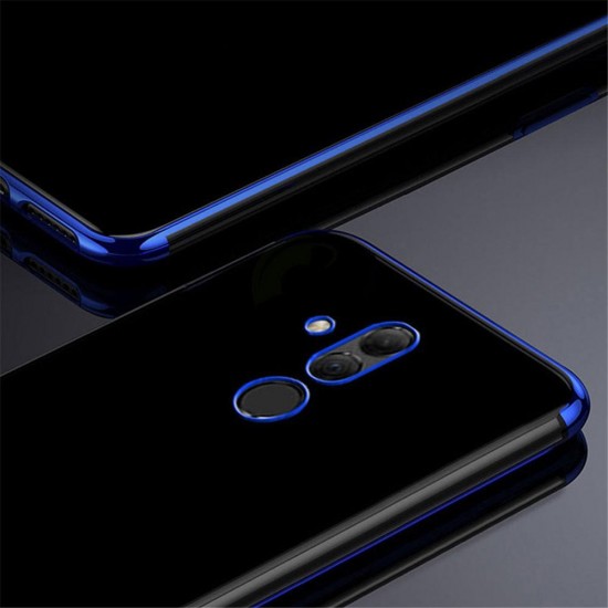 Transparent Plating Shockproof Back Cover Protective Case for Huawei Mate 20 Lite