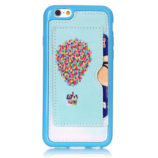 Ballon Room Pattern Back Holder Case For iPhone 6 6s