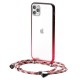 Bumpers Transparent Non-Yellow with Anti-lost Crossbody Lanyard Shockproof Protective Case for iPhone 11 / 11 Pro / 11 Pro Max