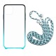 Bumpers Transparent Non-Yellow with Anti-lost Crossbody Lanyard Shockproof Protective Case for iPhone 11 / 11 Pro / 11 Pro Max