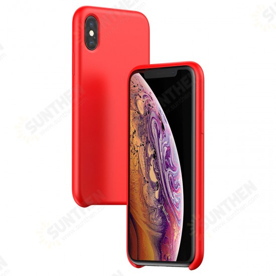 Liquid Silicone Protective Case For iPhone XS Max Anti Fingerprint Anti-sweat Back Cover