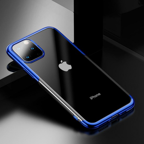 Luxury Plating Ultra Thin Transparent Soft TPU Protective Case for iPhone 11 Pro 5.8 inch