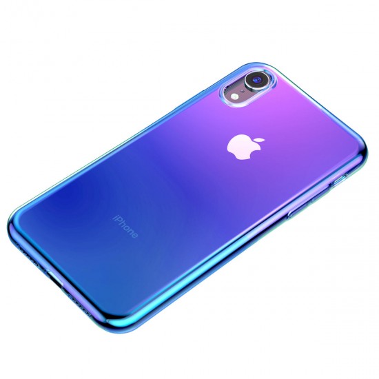 Protective Case For iPhone XR Gradient Glow Shockproof Soft TPU Back Cover