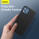 For iPhone 12 Mini 5.4inch Set of Accessories Case Magnetic Anti-Fingerprint Shockproof Protective Liquid Silicone Back Cover+Tempered Glass