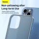 For iPhone 12 Pro / 12 Case Matte Anti-Fingerprint Shockproof Tempered Glass Protective Case